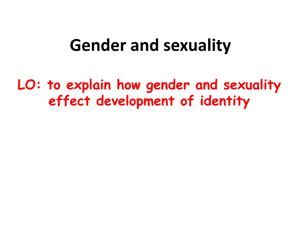 gender and sexuality n.w