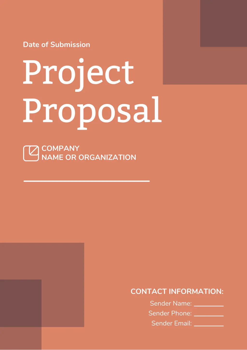 date of submission project proposal n.w