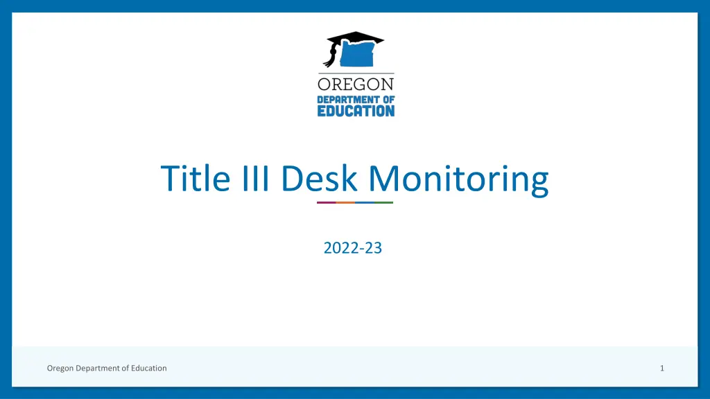 title iii desk monitoring n.w