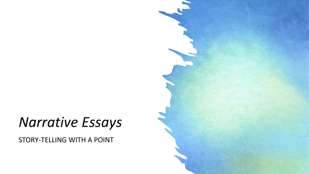 narrative essays n.w