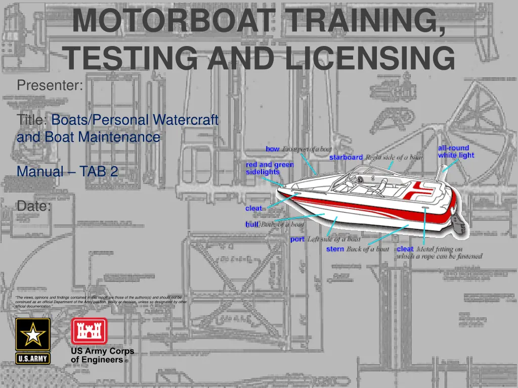motorboat training testing and licensing presenter n.w
