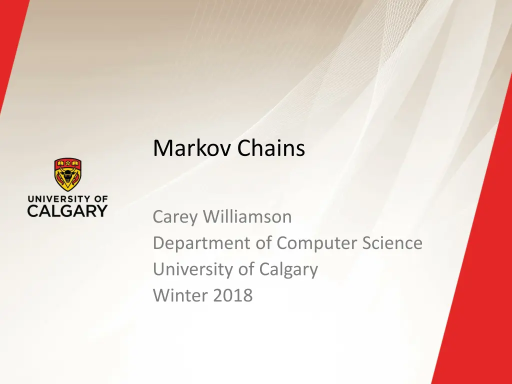 markov chains n.w