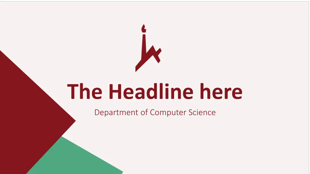 the headline here department of computer science n.w