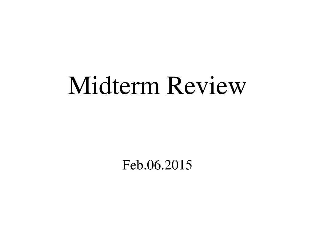 midterm review n.w