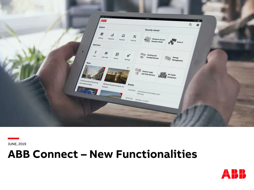 june 2019 abb connect new functionalities n.w