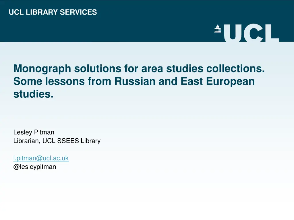 ucl library services n.w