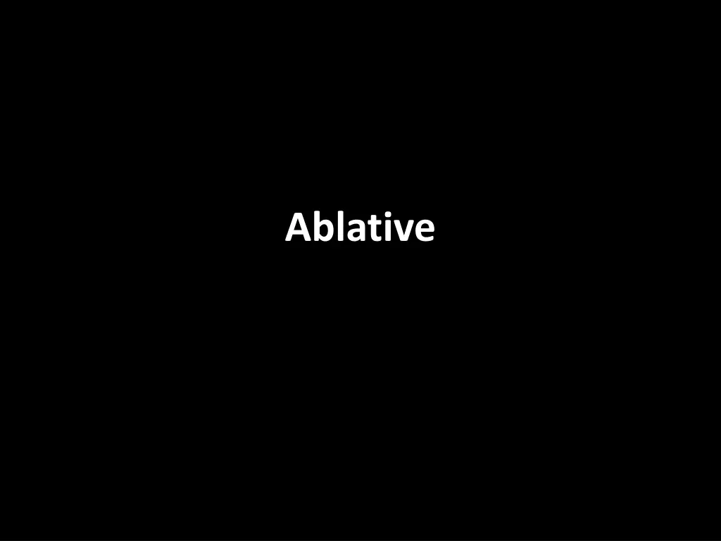 ablative n.w