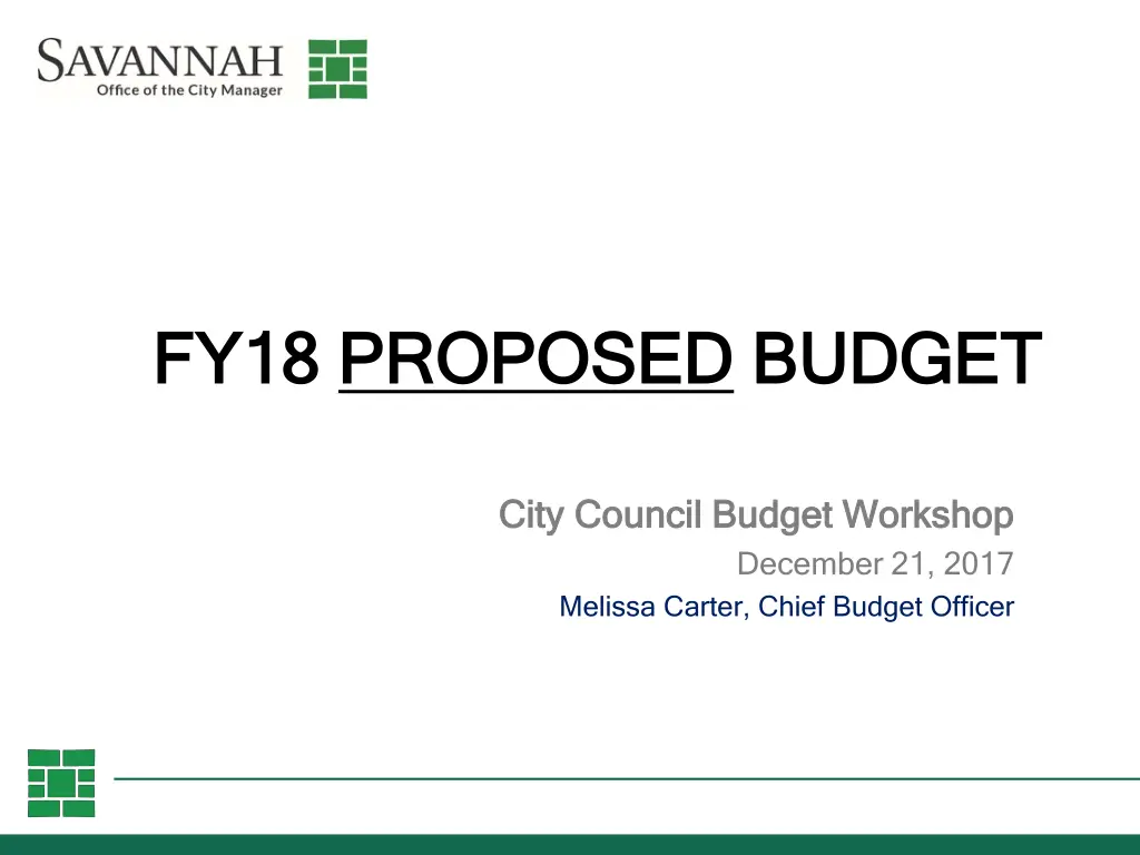 fy18 fy18 proposed proposed budget n.w