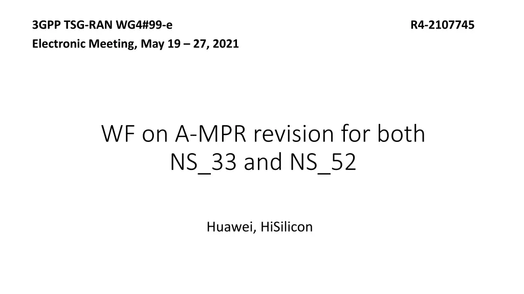 3gpp tsg ran wg4 99 e electronic meeting n.w