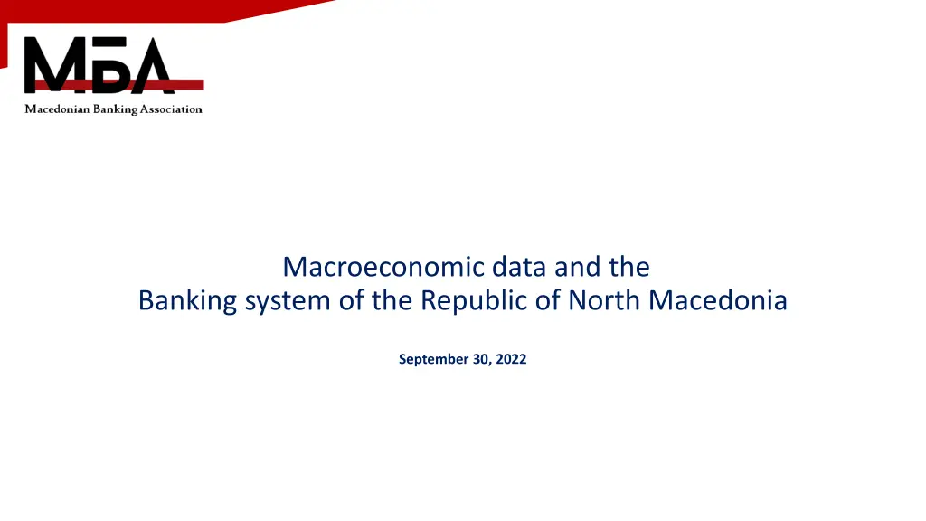 macroeconomic data and the banking system n.w