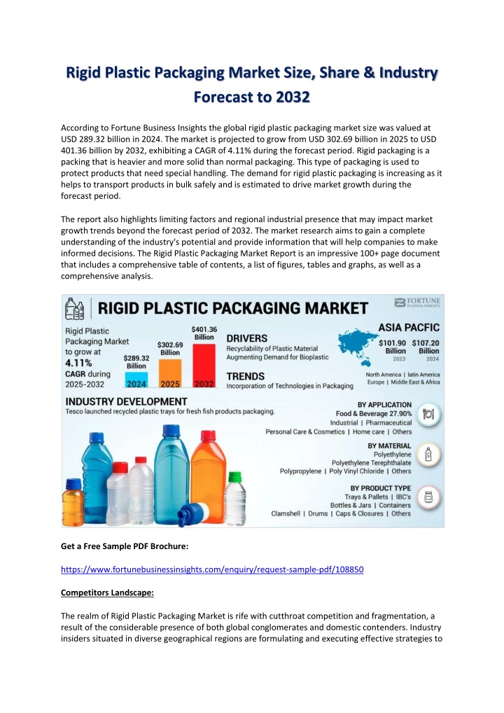 rigid plastic packaging market size share n.w