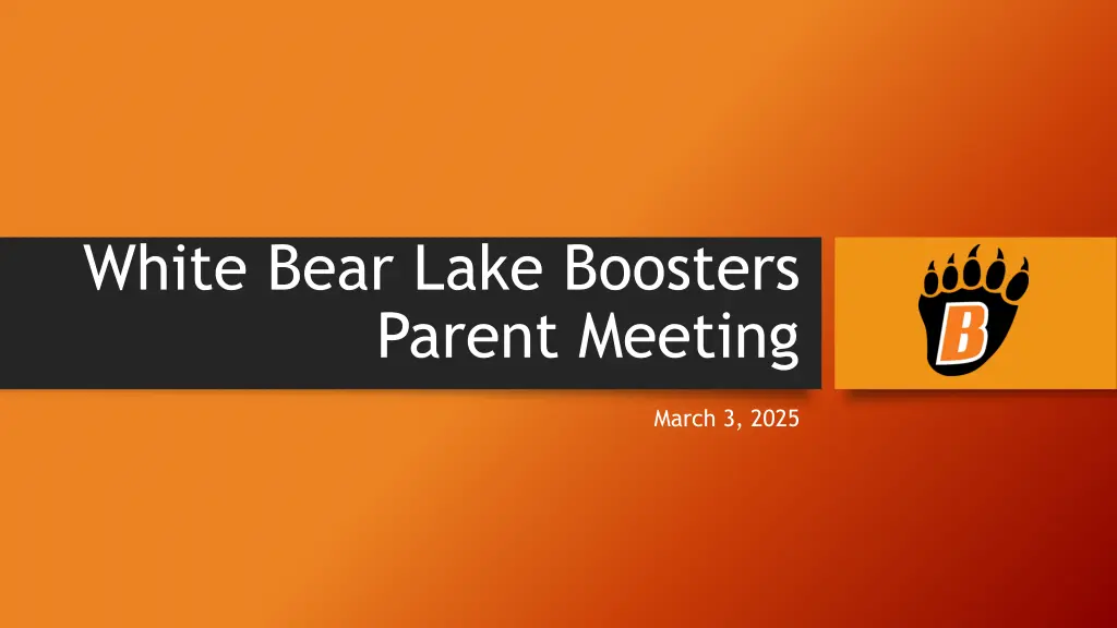 white bear lake boosters parent meeting n.w
