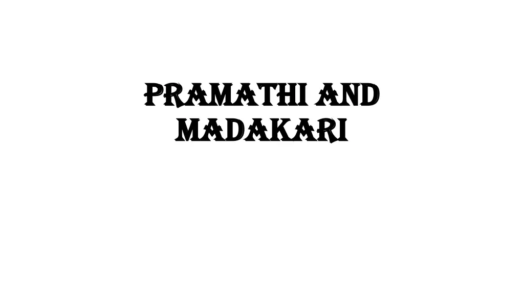 pramathi and pramathi and madakari madakari n.w