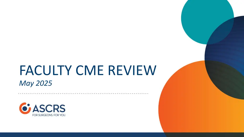 faculty cme review may 2025 n.w