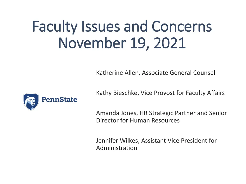 faculty issues and concerns faculty issues n.w