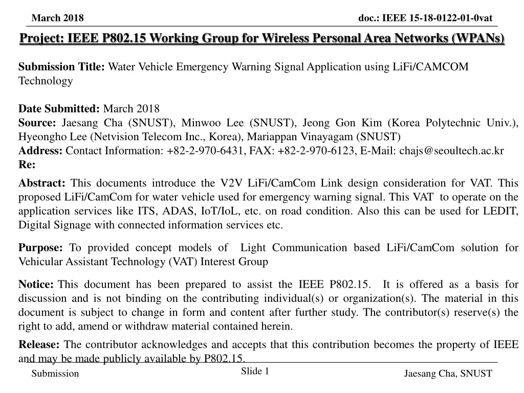 march 2018 project ieee p802 15 working group n.w