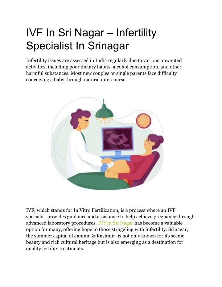 ivf in sri nagar infertility specialist n.w