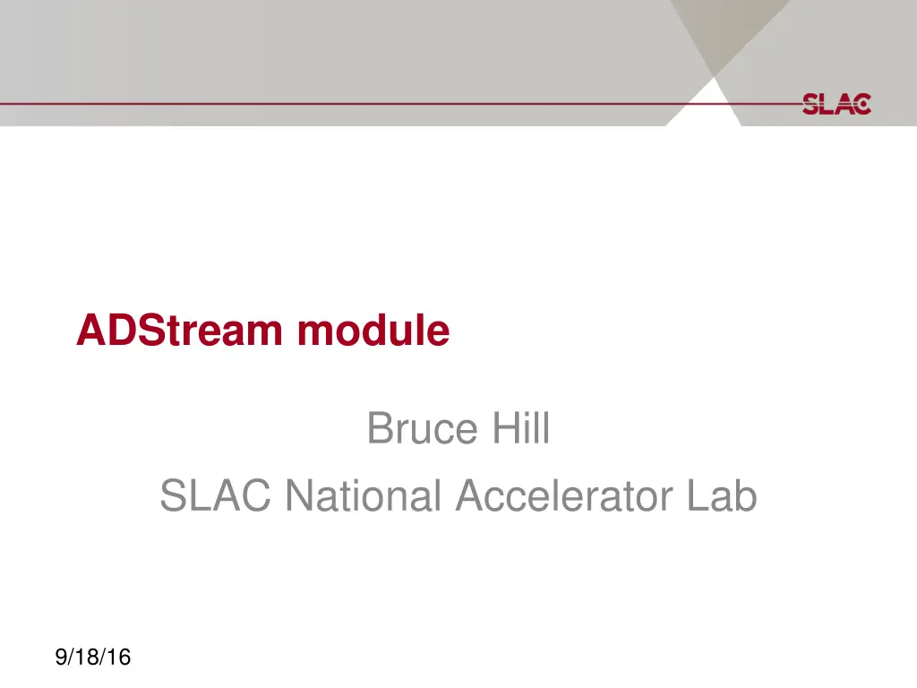 adstream module n.w