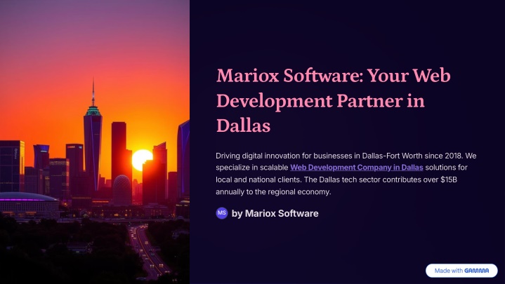 mariox software your web development partner n.w