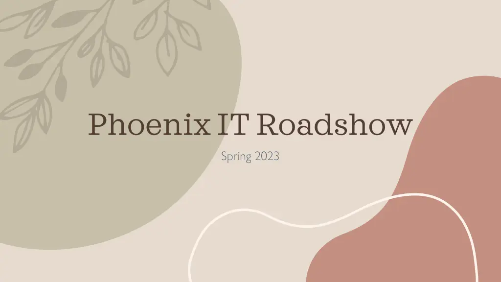 phoenix it roadshow spring 2023 n.w