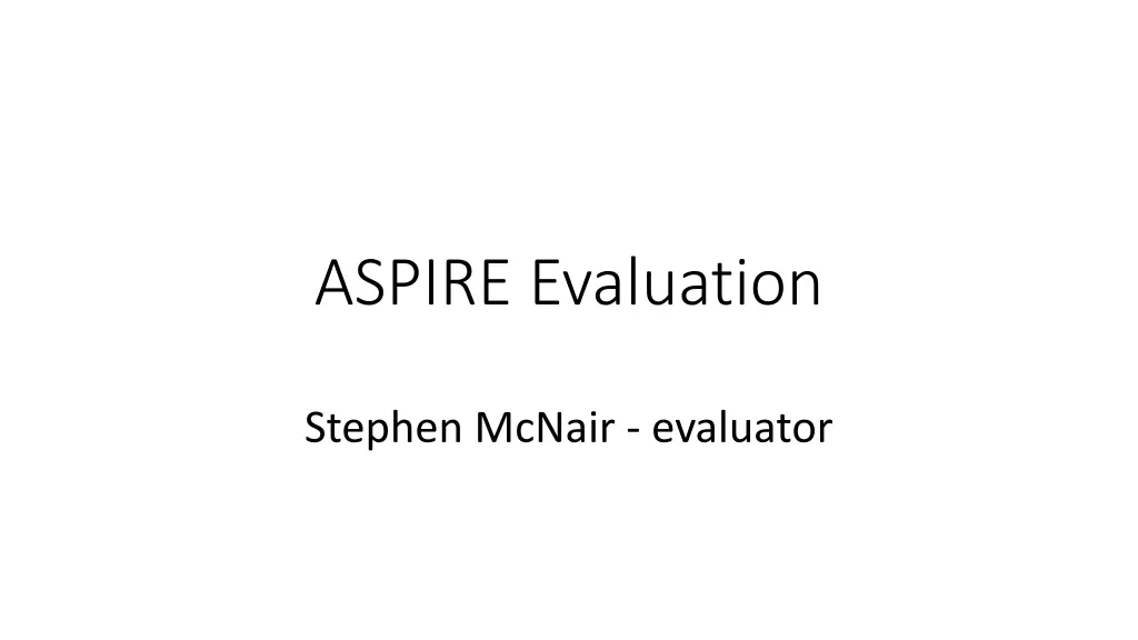 aspire evaluation n.w