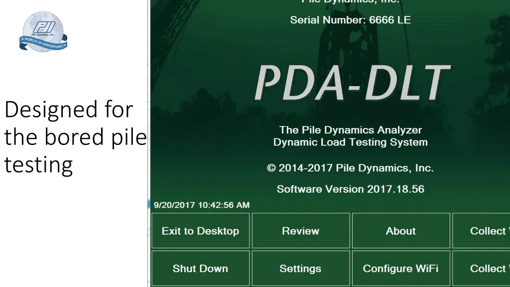 designed for the bored pile testing n.w