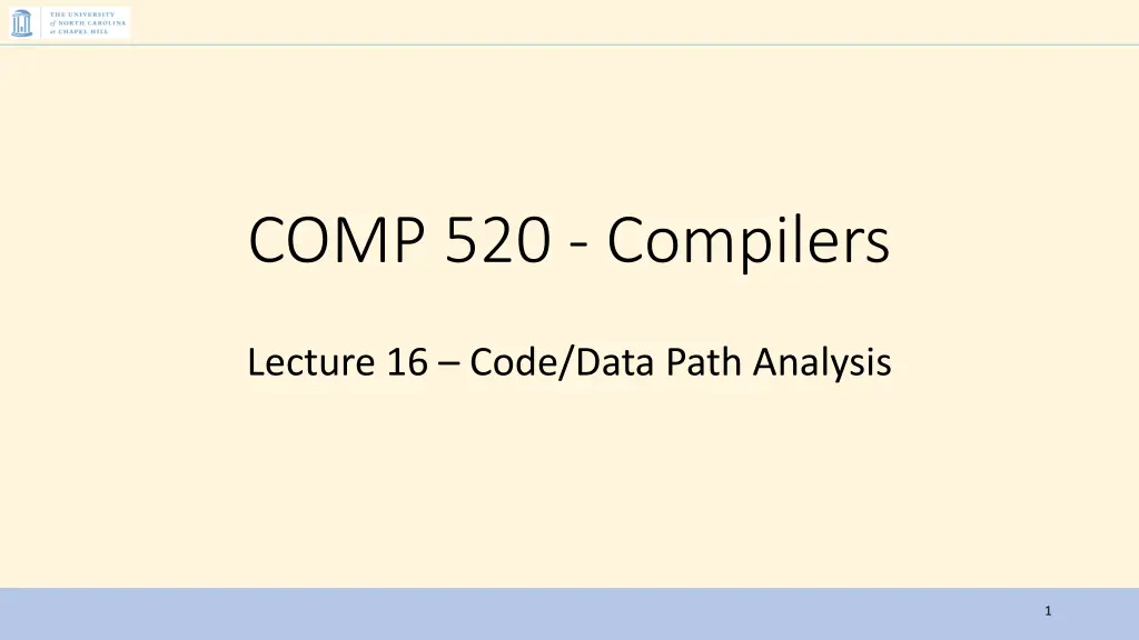 comp 520 compilers n.w