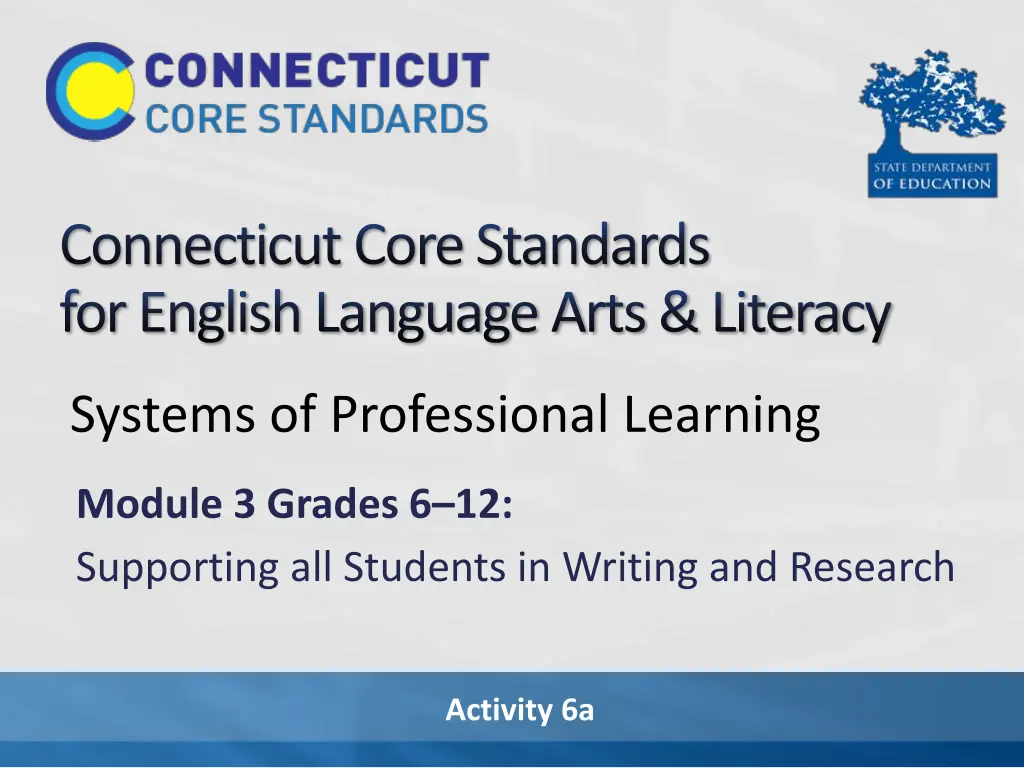 connecticut core standards for english language n.w