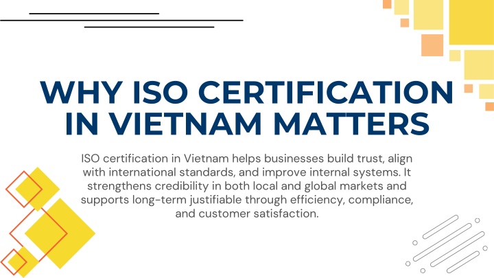 why iso certification in vietnam matters n.w