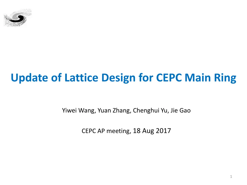 update of lattice design for cepc main ring n.w