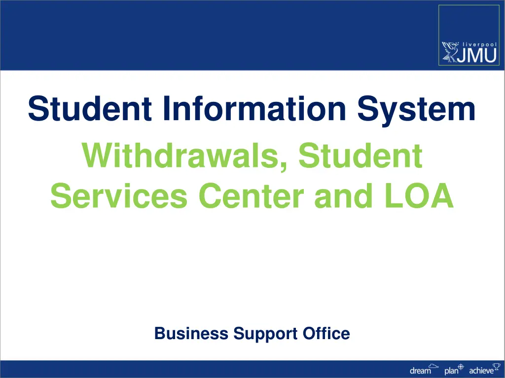 student information system withdrawals student n.w