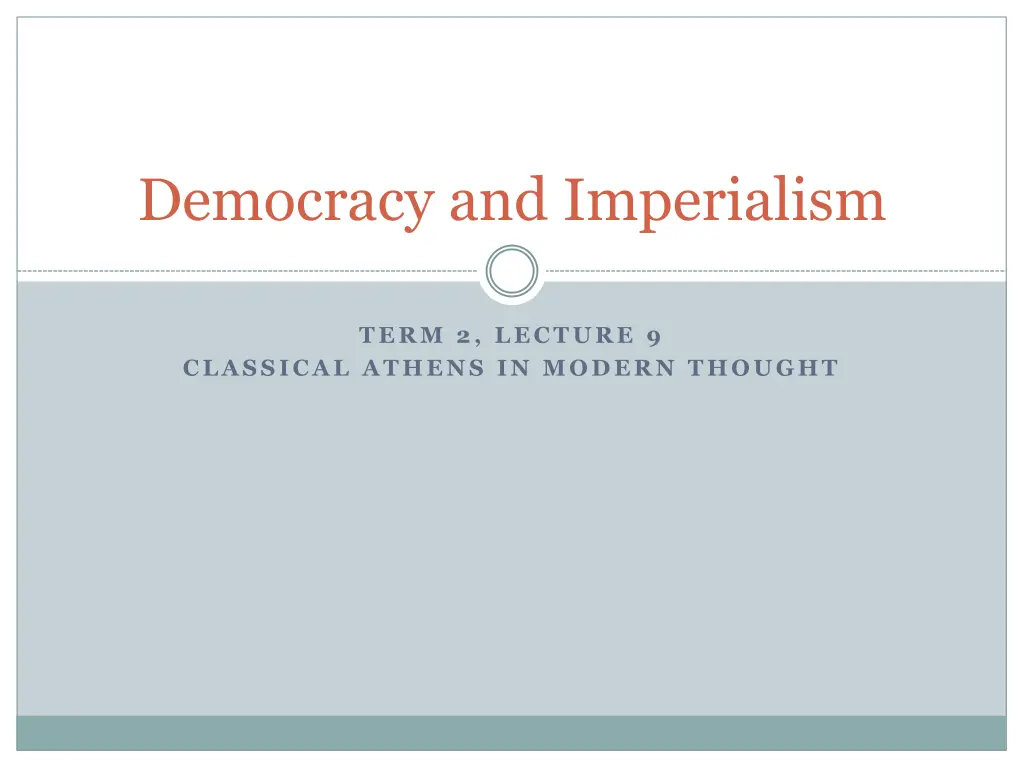 democracy and imperialism n.w
