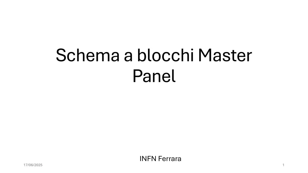 schema a blocchimaster panel n.w