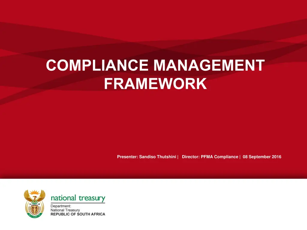 compliance management framework n.w