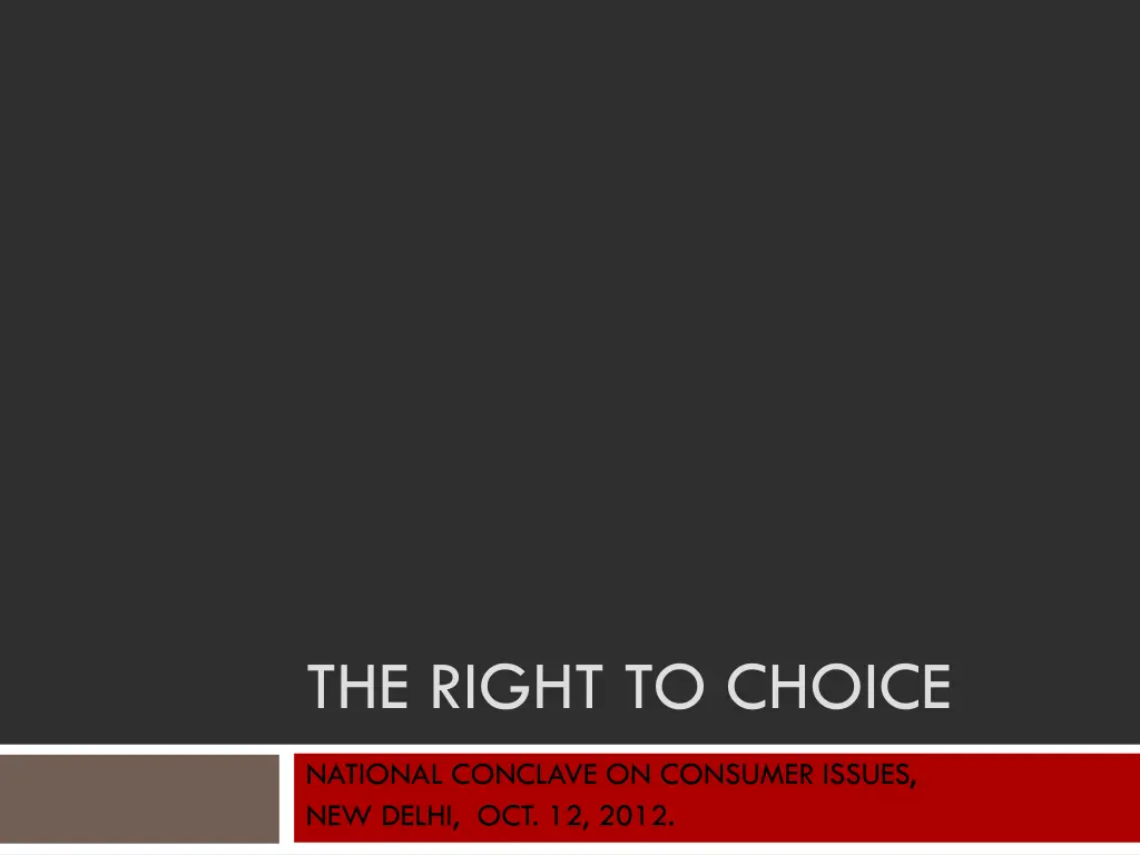 the right to choice n.w