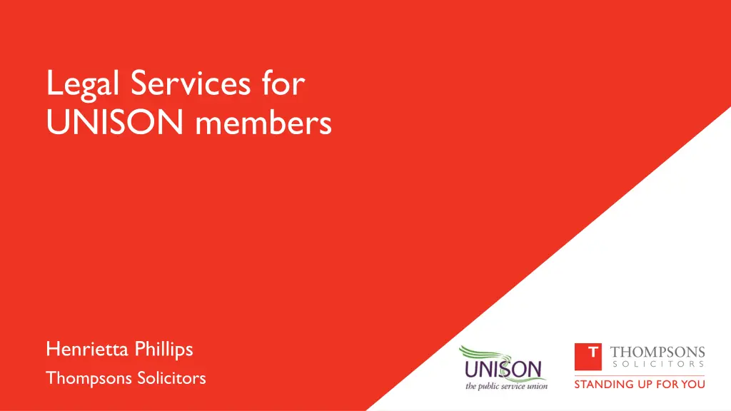 legal services for unison members n.w