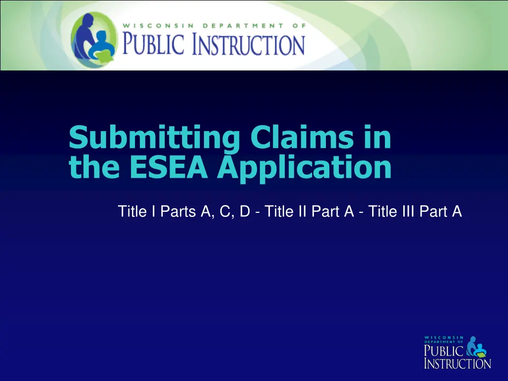 submitting claims in the esea application n.w