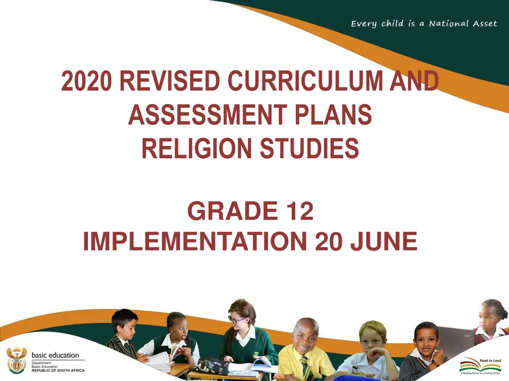 2020 revised curriculum and assessment plans n.w