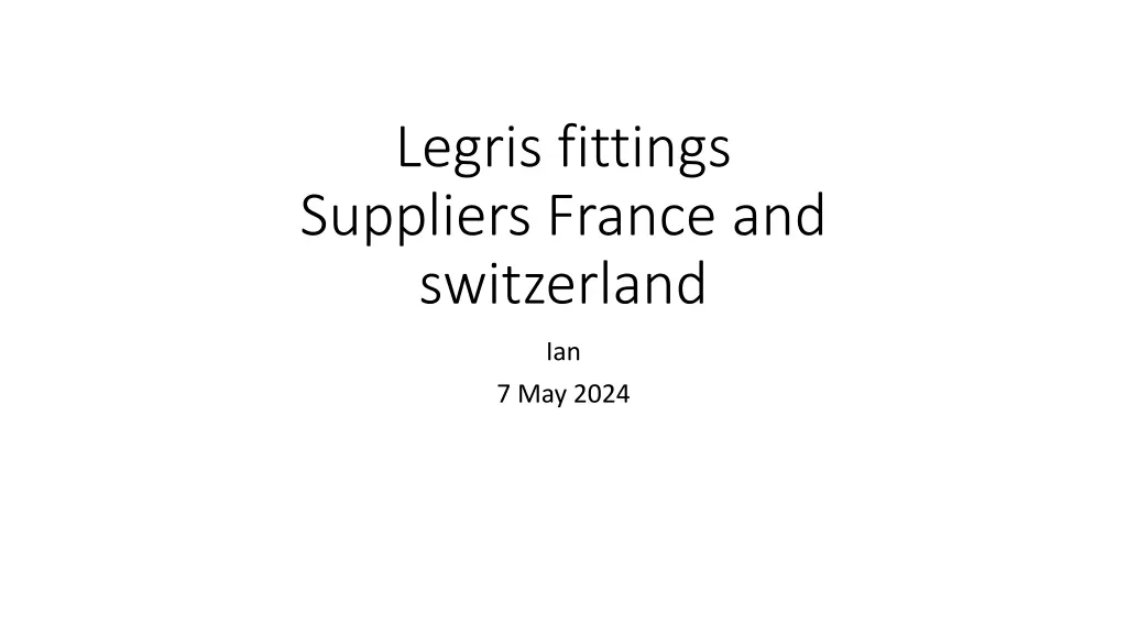 legris fittings suppliers france and switzerland n.w