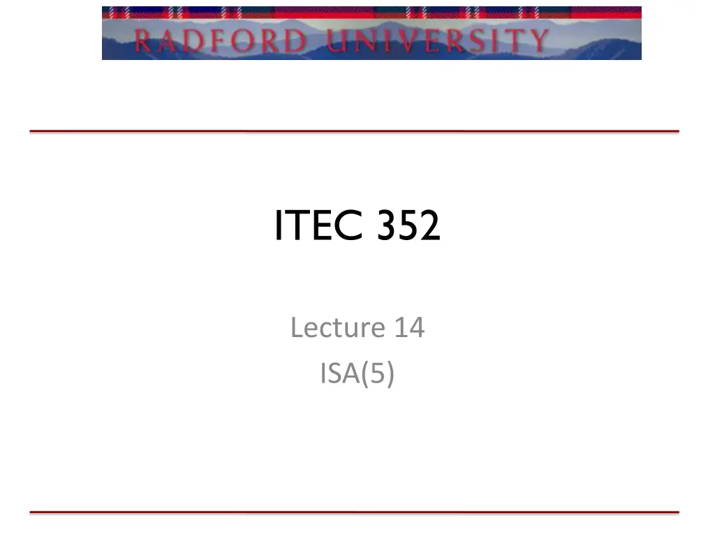 itec 352 n.w