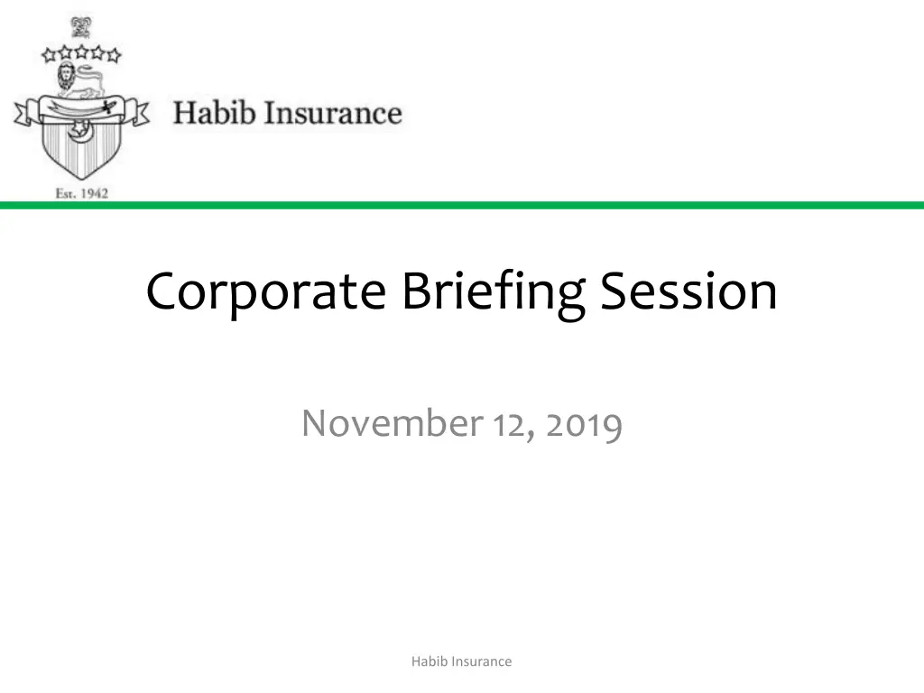 corporate briefing session n.w