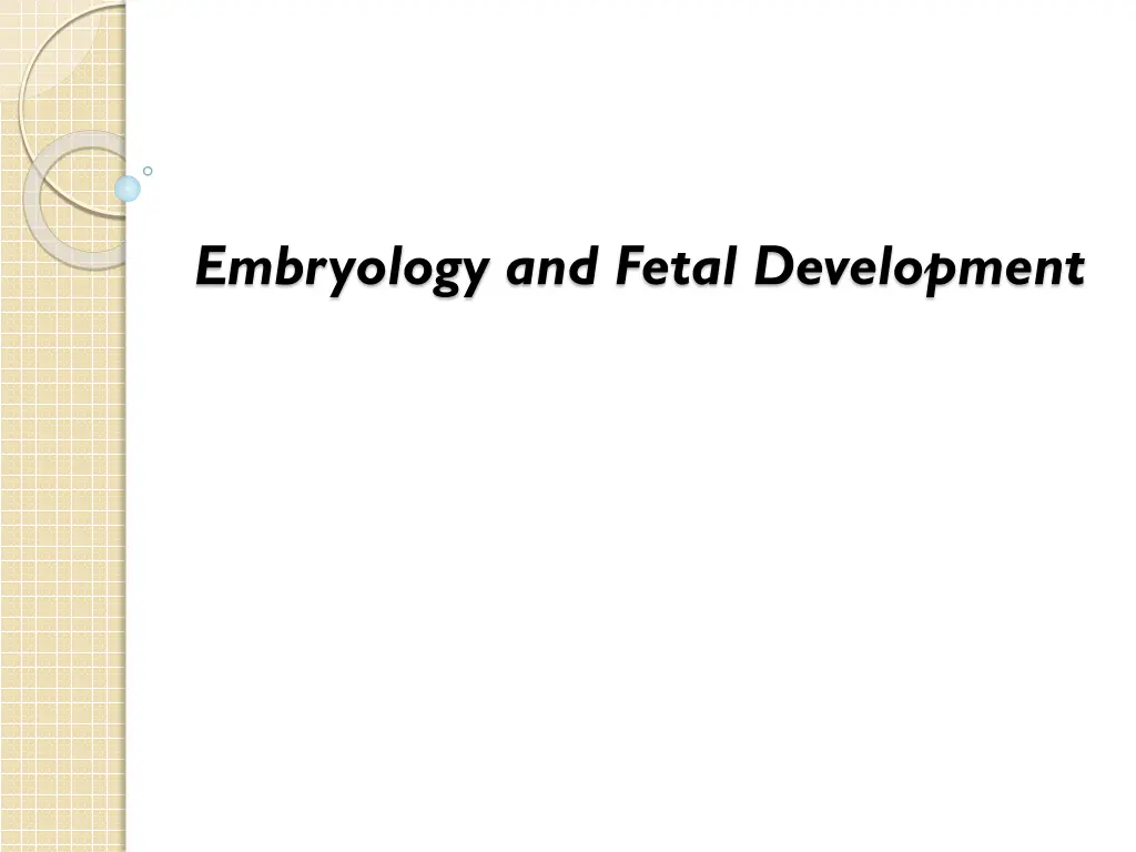 embryology and fetal development n.w
