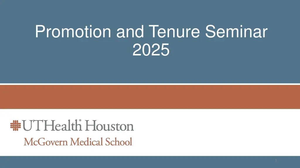 promotion and tenure seminar 2025 n.w