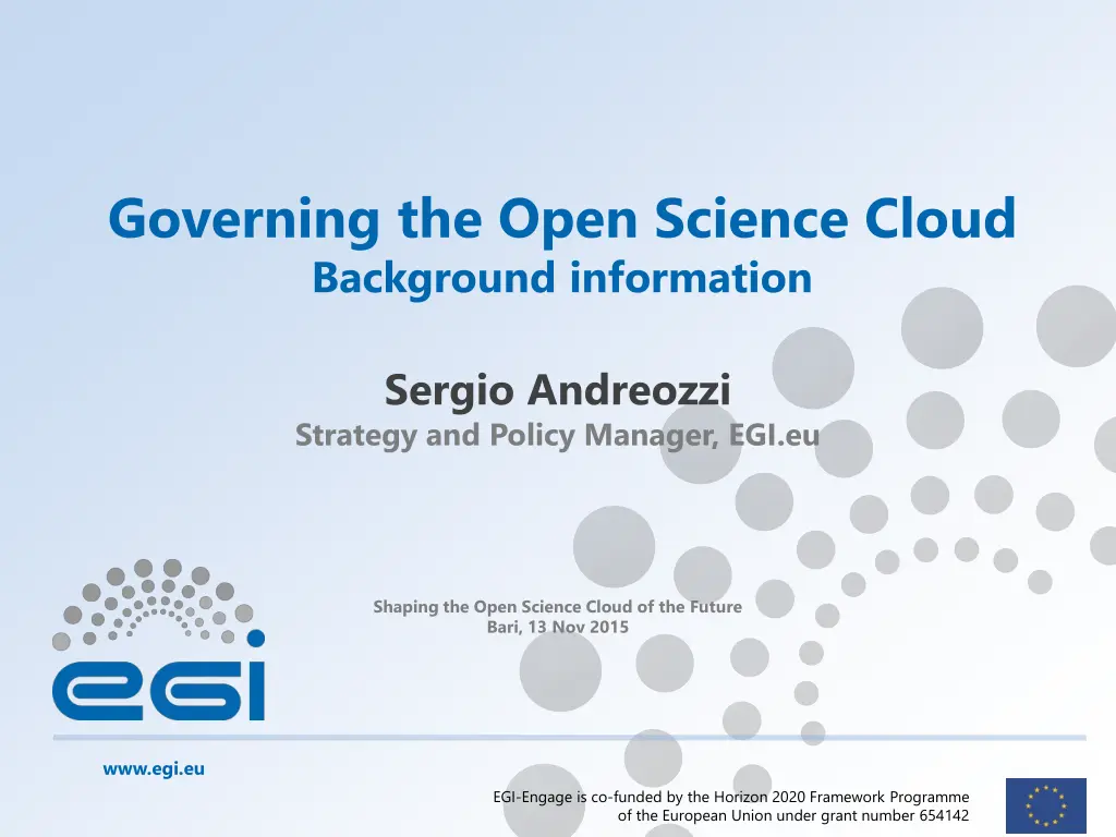 governing the open science cloud background n.w