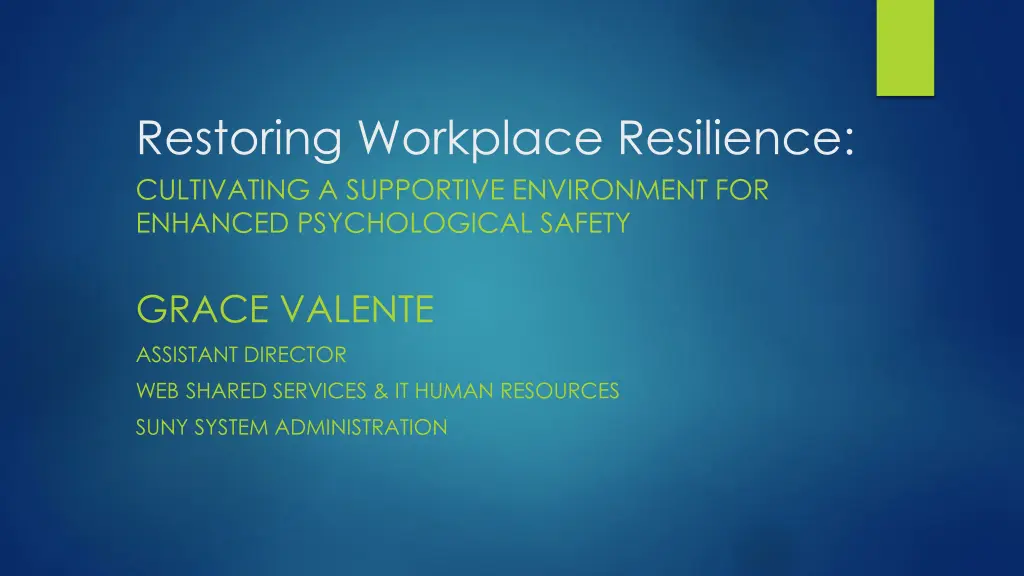 restoring workplace resilience cultivating n.w