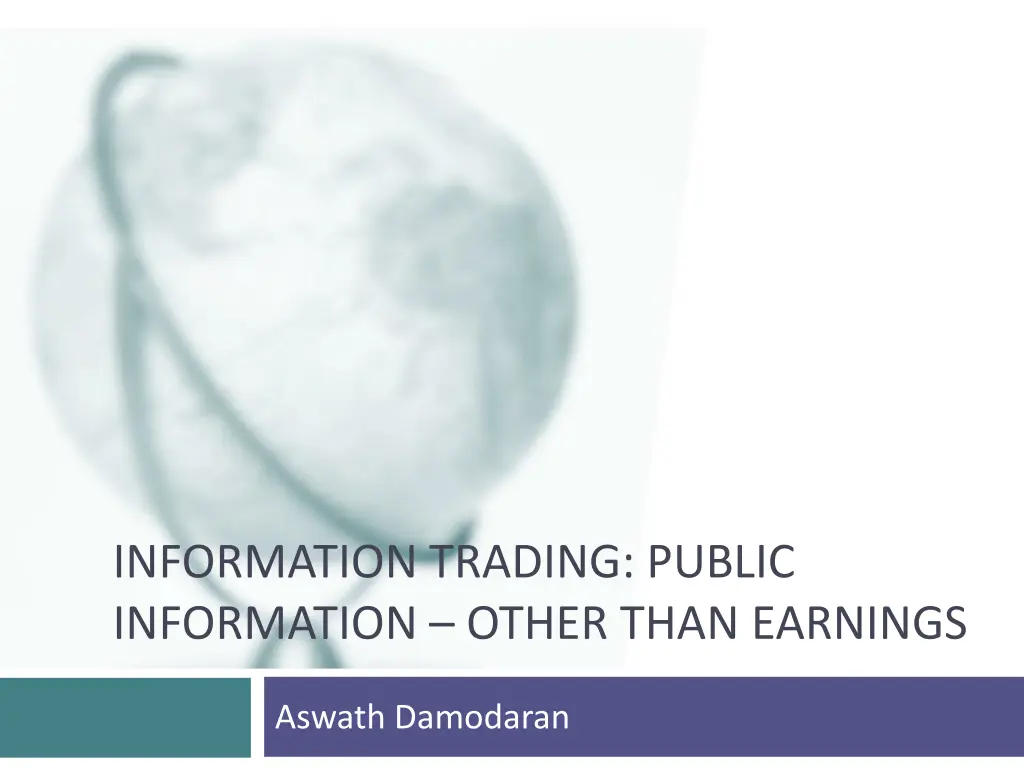 information trading public information other than n.w