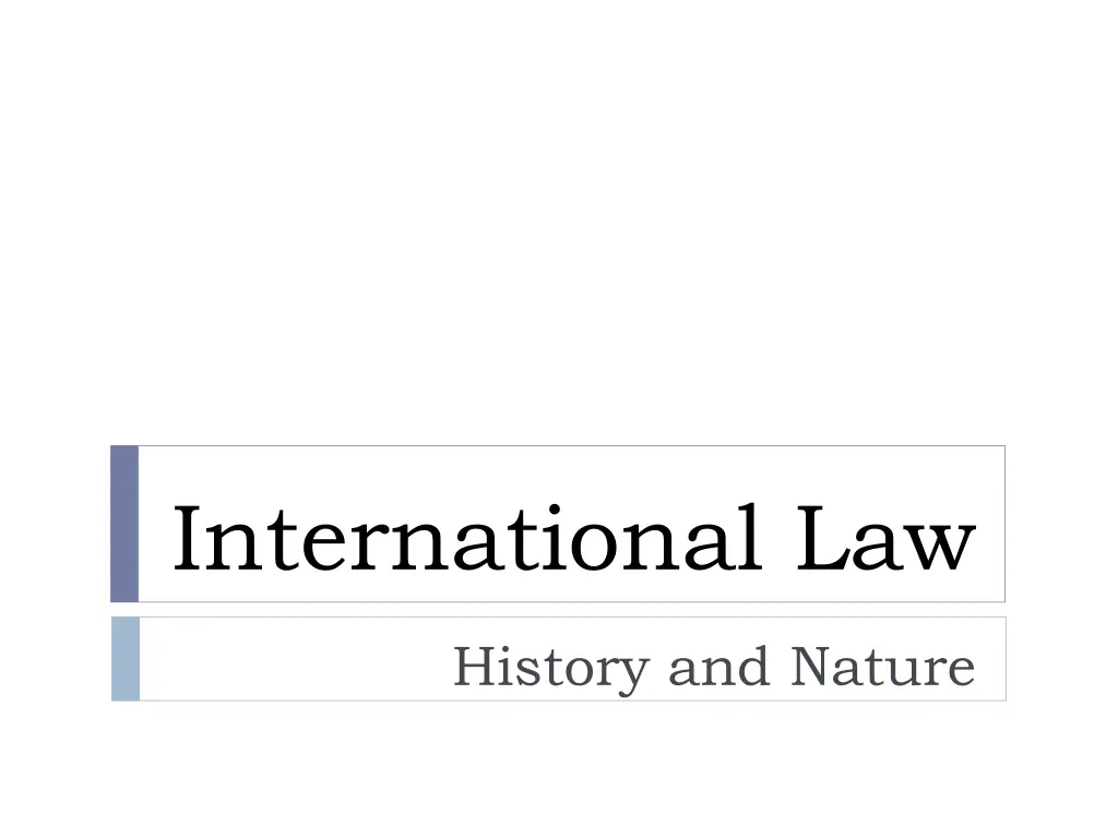 international law n.w