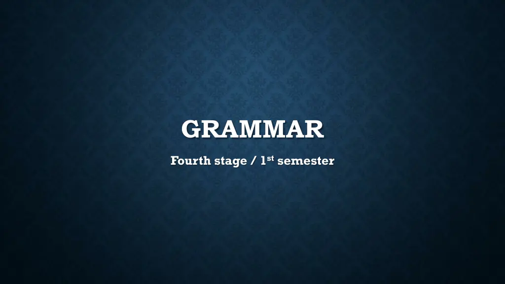 grammar n.w