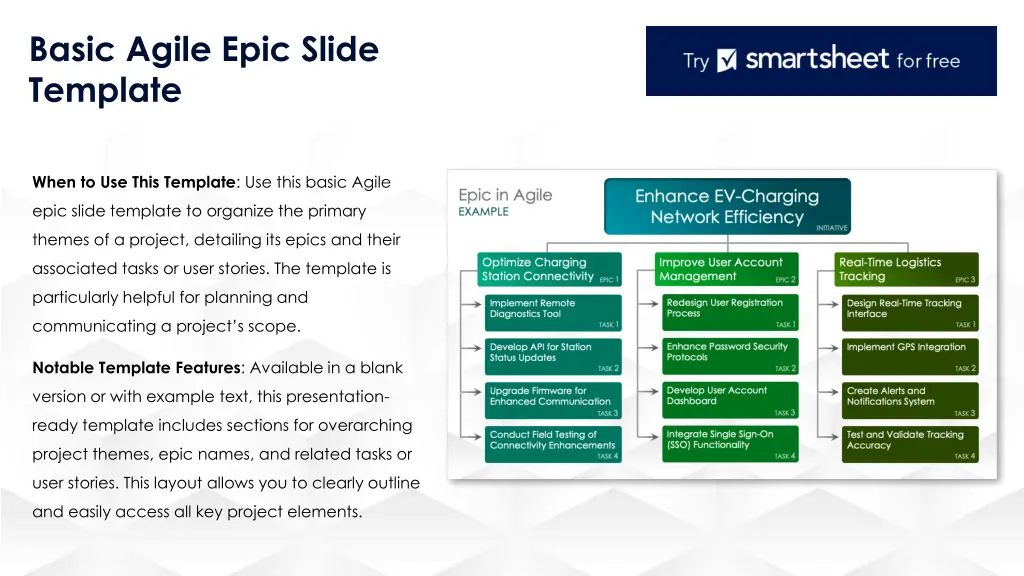 basic agile epic slide template n.w