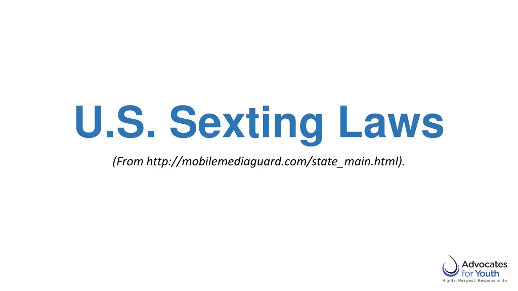 u s sexting laws n.w